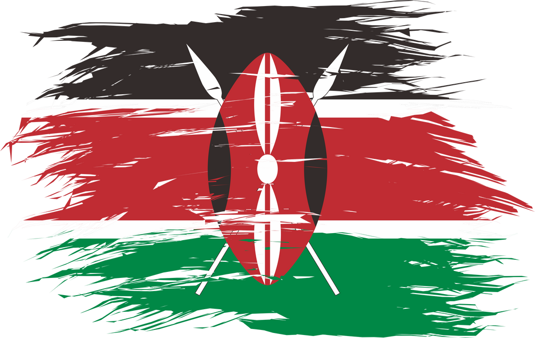 Kenya Flag Abstract Shape